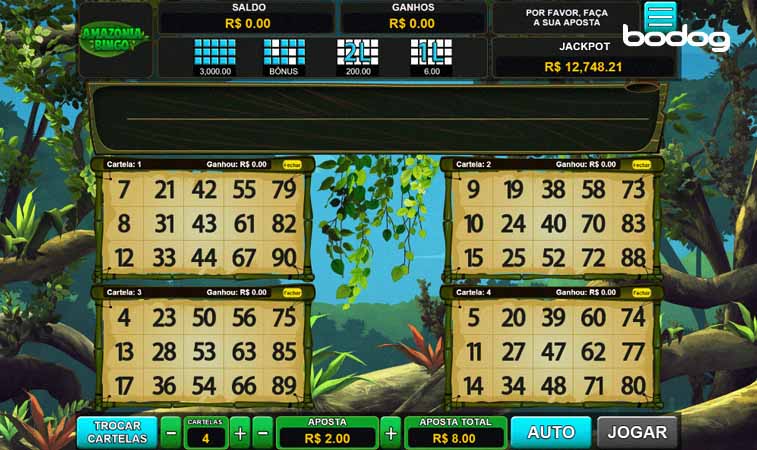 amazonia bingo bodog