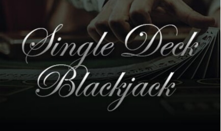 single deck blackjack