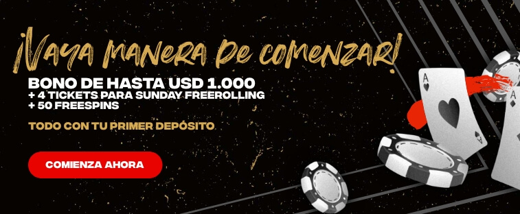 bono de bienvenida poker